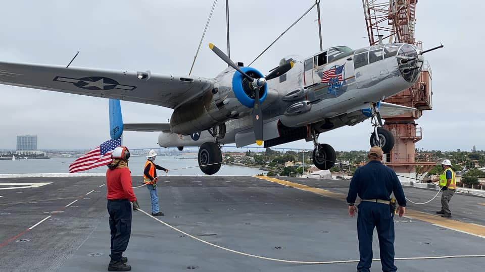 Warbirds Have Arrived in Hawaii for WWII 75th Anniversary Celebrations 11 B 25 Mitchell on USS