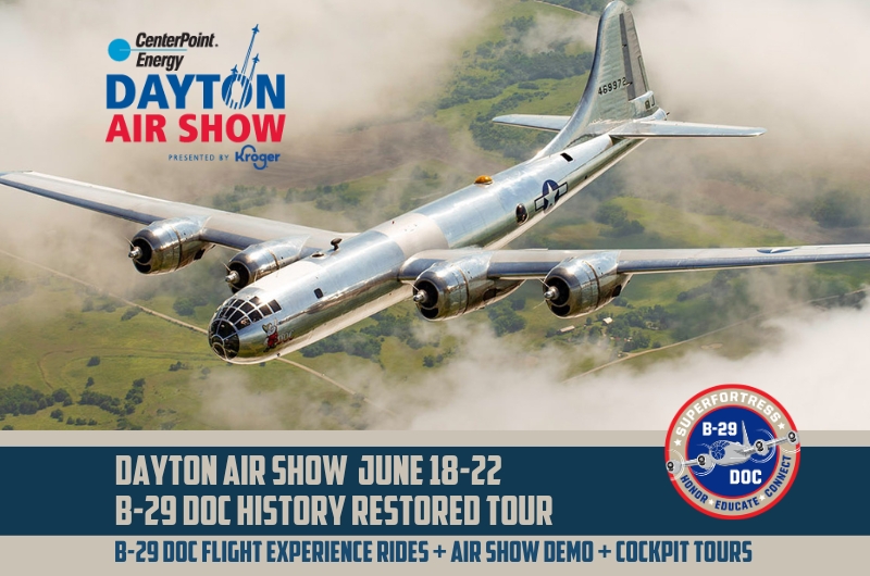 B-29 Doc Joins Performer Lineup for 2025 CenterPoint Energy Dayton Air Show 13 B 29 Doc Joins Performer Lineup for 2025 CenterPoint Energy Dayton Air Show