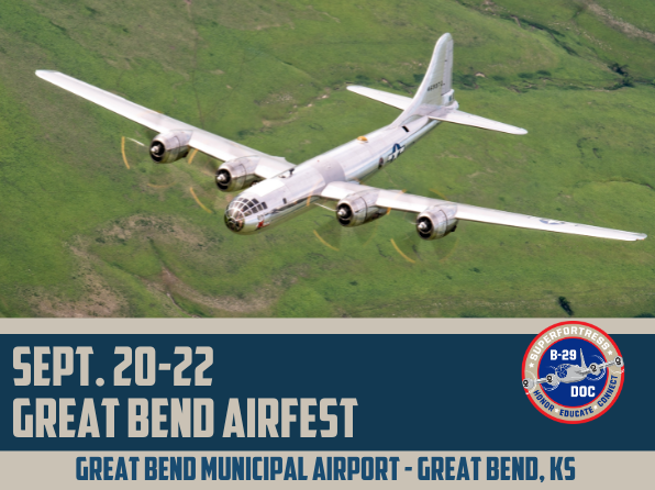 B-29 Doc Adds Great Bend Airport Airfest to 2024 Schedule 10 B 29 Doc adds Great Bend Airport Airfest to 2024 schedule
