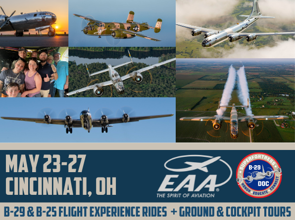 B-29 Doc and B-25 Berlin Express To Land in Cincinnati 12 B 29 Doc and B 25 Berlin Express to land in Cincinnati with the History Restored Tour