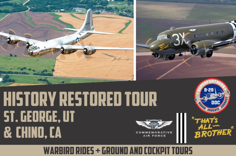 B-29 Doc and C-47 That’s All,Brother Announce Joint Tour Stops in Utah and California 10 B 29 Doc and C 47 Thats All.Brother announce joint tour stops in Utah and California