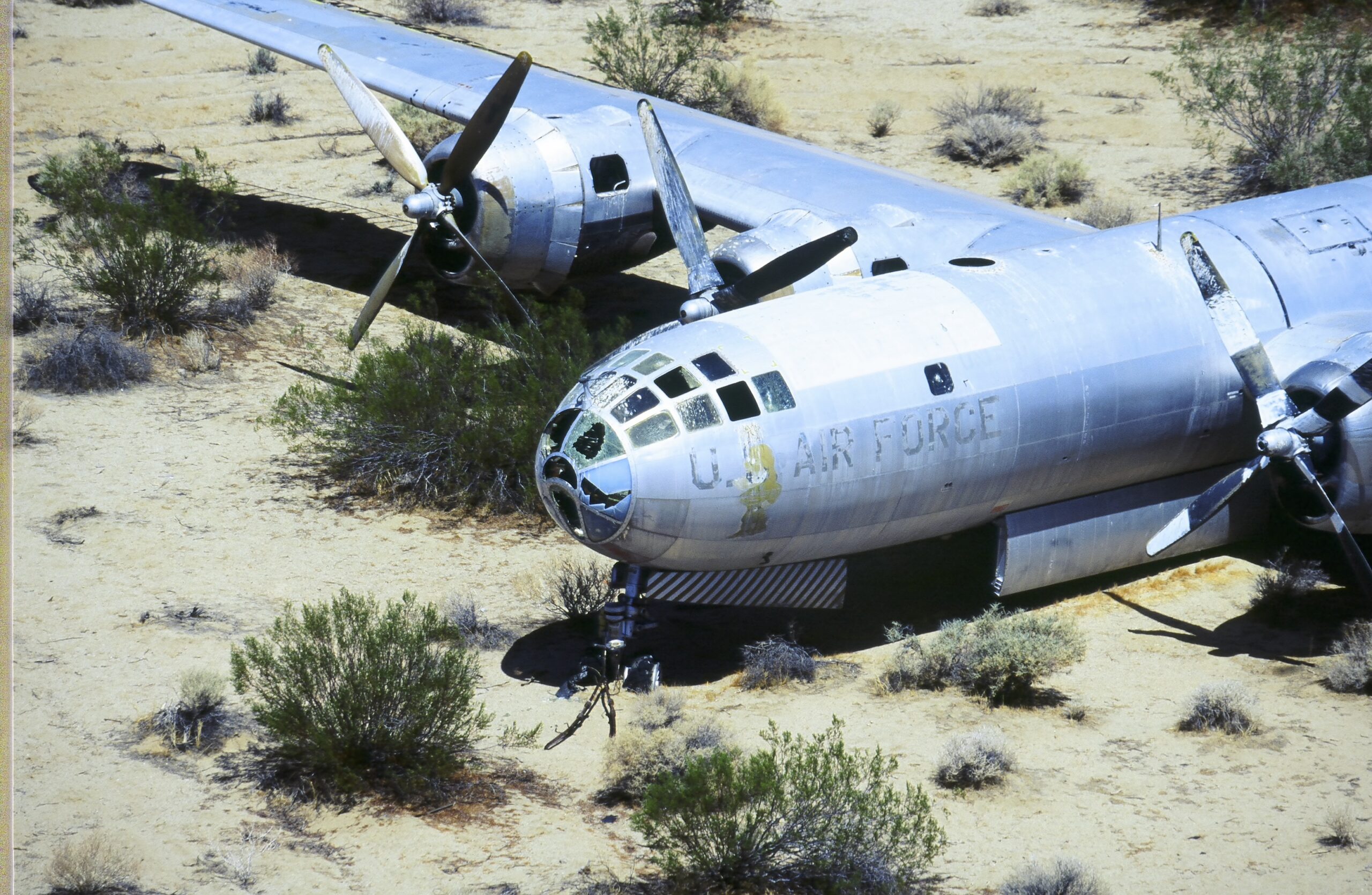 Back to Its Roots: B-29 Doc Returns to Original Paint Scheme 17 B-29 Doc at China Lake