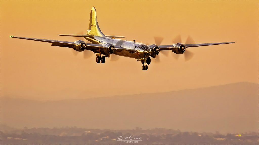 B-29 Doc History Restored Tour Going to Colorado, Utah, Washington, Nevada and Arizona in May 11 B 29 Doc at sunset