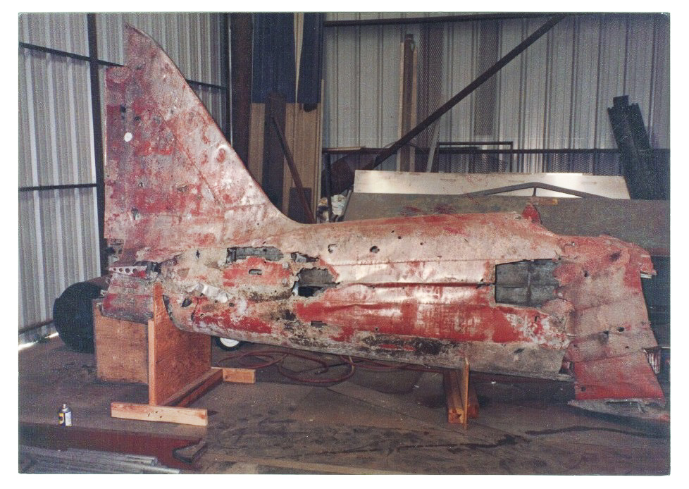 The Military Aviation Museum's A6M3 Zero 34 B01 3145 Starboard Fin 1 Lsmall