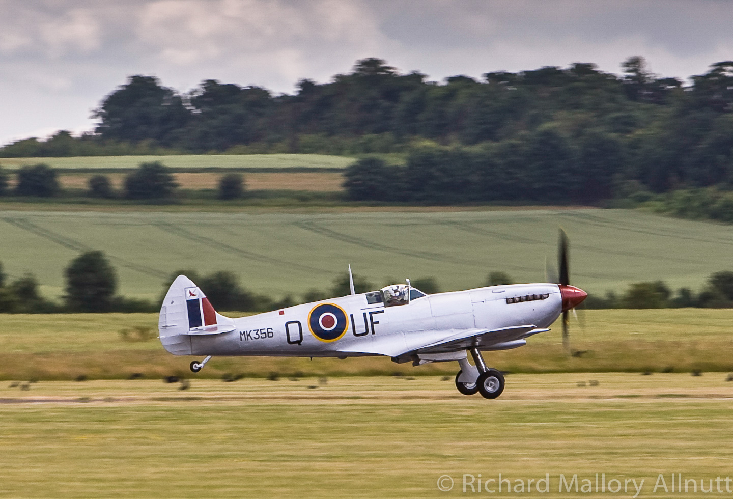 World Biggest Gathering of Spitfires and Hurricanes Planned for Next Summer 12 The Battle of Britain Memorial Flight's Spitfire Mk.IXe MK356 taking off at Duxford. (photo by Richard Mallory Allnutt)