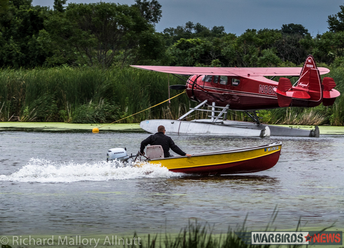 EAA AirVenture Oshkosh 2016 Photos, Final Facts and Figures 26 The Seaplane Base on Lake Winnebago was a hive of activity, and included many rare visitors aside from the Martin Mars, which included this gorgeous little Howard on floats. (photo by Richard Mallory Allnutt)