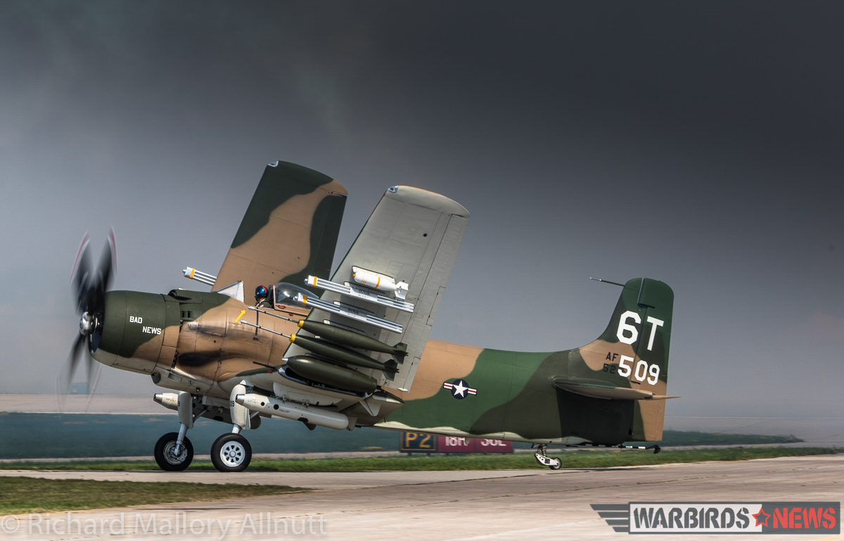 EAA AirVenture Oshkosh 2016 Photos, Final Facts and Figures 23 Three Douglas Skyraiders attended AirVenture 2016. (photo by Richard Mallory Allnutt)