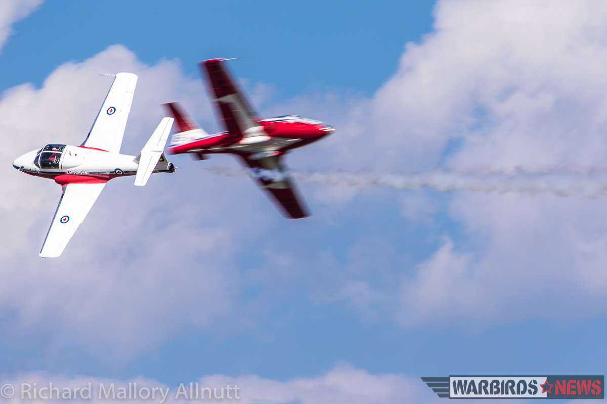 EAA AirVenture Oshkosh 2016 Photos, Final Facts and Figures 15 One of the Snowbirds' classic synchro-pair head-to-head passes. (photo by Richard Mallory Allnutt)