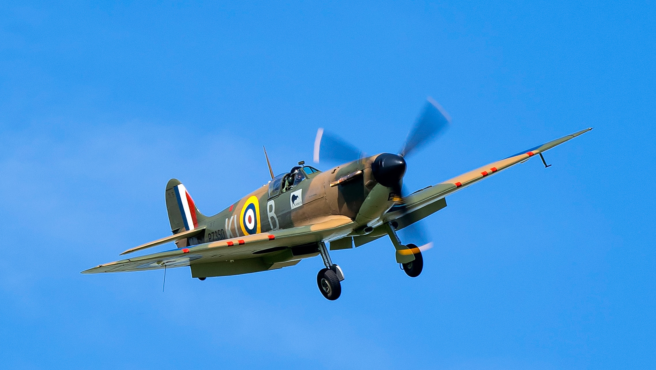 The Battle of Britain Memorial Flight Marks 85th Anniversary of the Battle of Britain 10 BBMF Spitfire IIa P7350 airborne for the 2025 display season