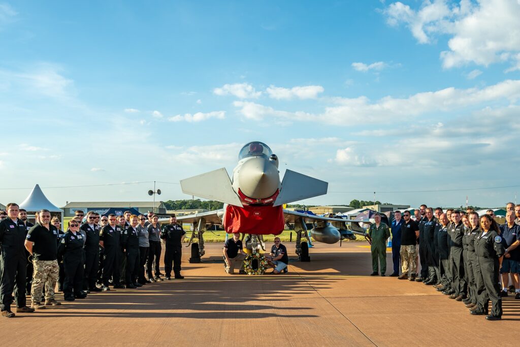 Spitfire Tribute, Scholarship to Honor Battle of Britain Memorial Flight Pilot 11 BBMF wreath