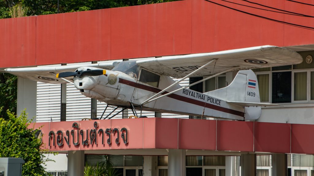 Historic Airframes at the Royal Thai Police Aviation Division 14 Beagle Husky