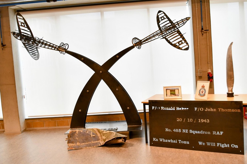Belgian Students Create Memorial to WWII RNZAF Pilots 10 Belgian Spitfire monument 10 via Lieven Vandecaveye.jpg