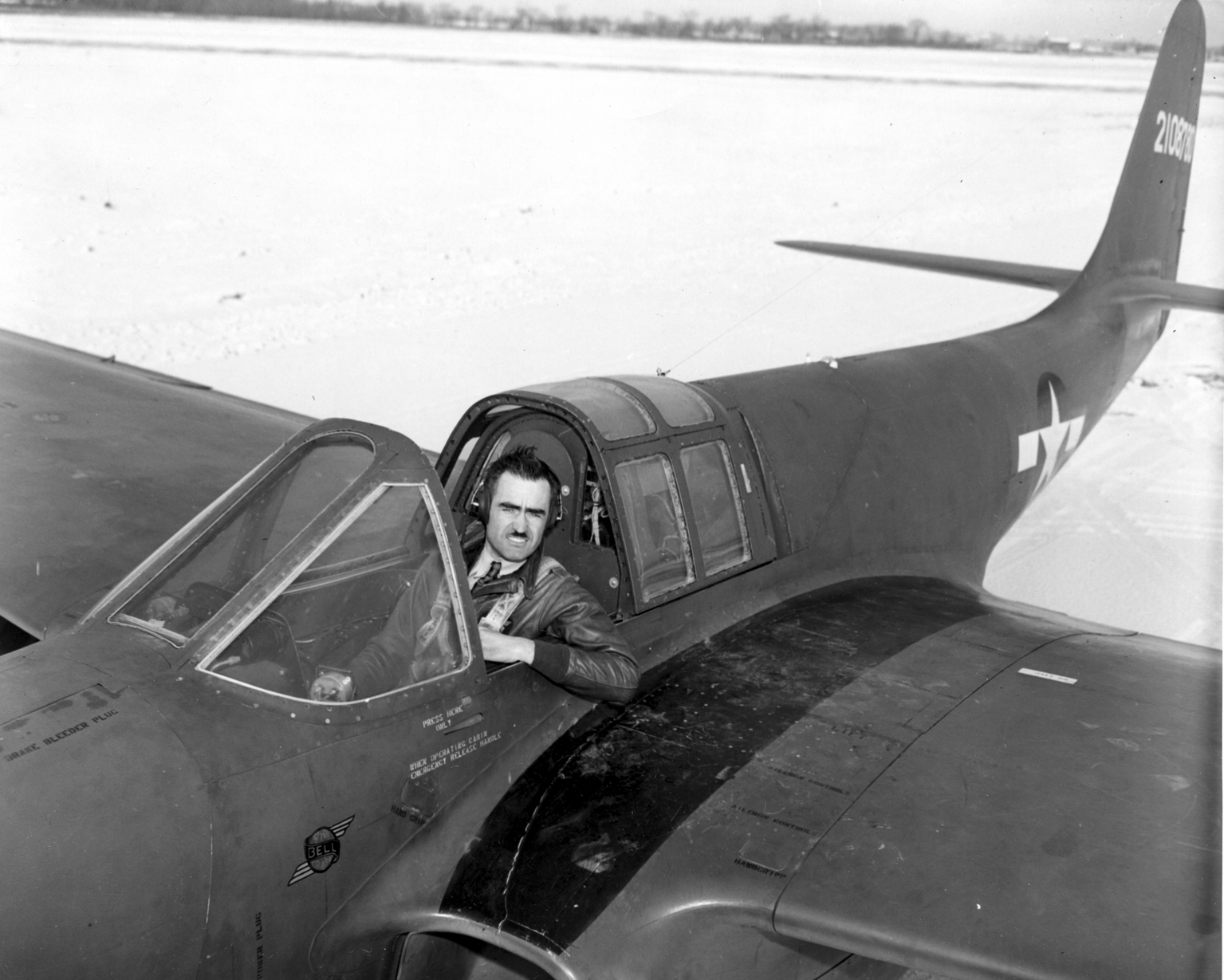 Today in Aviation History: First Flight of the Bell XP-59 Airacomet 12 Bell Aircraft Corporation Chief Test Pilot Robert M. Stanley in the cockpit of an XP 59A Airacomet. National Museum of the United States Air Force