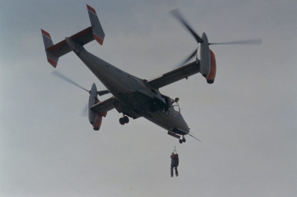 Flight Test Files: The Bell XV-15 Tiltrotor and NASA’s Quiet Revolution in Lift 16 Bell XV 15 BAT LHX in flight AC84 0382 2