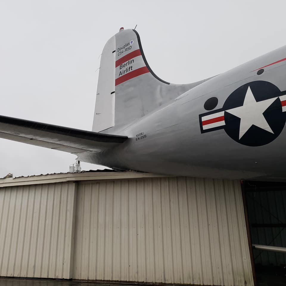 Berlin Airlift Historical Foundation's C-54 Damaged by Tornado 10 Berlin Airlift Historical FoundationC 54 2 n