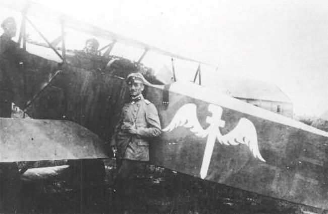World War I Aircraft Restorations at Seattle's Museum of Flight 25 Berthold with his Fokker D.VII Wikimedia Commons 1