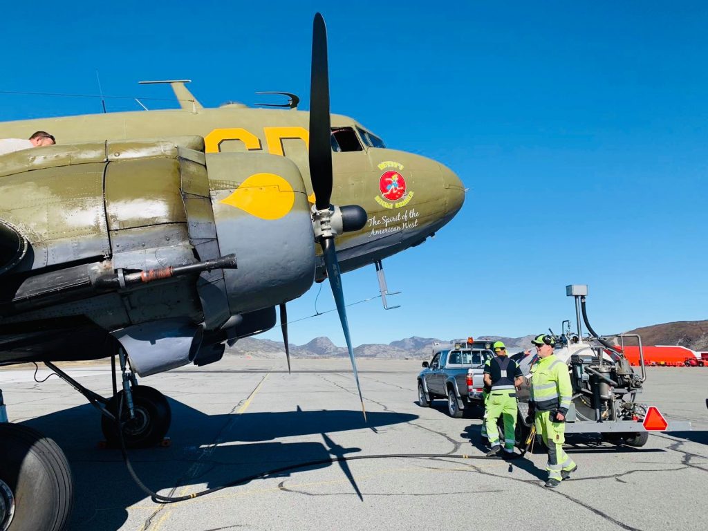 D-Day Squadron Launches Crowdfunding Project for 2024 Legacy Tour 17 Betsys Biscuit Bomber fueling up in Greenland