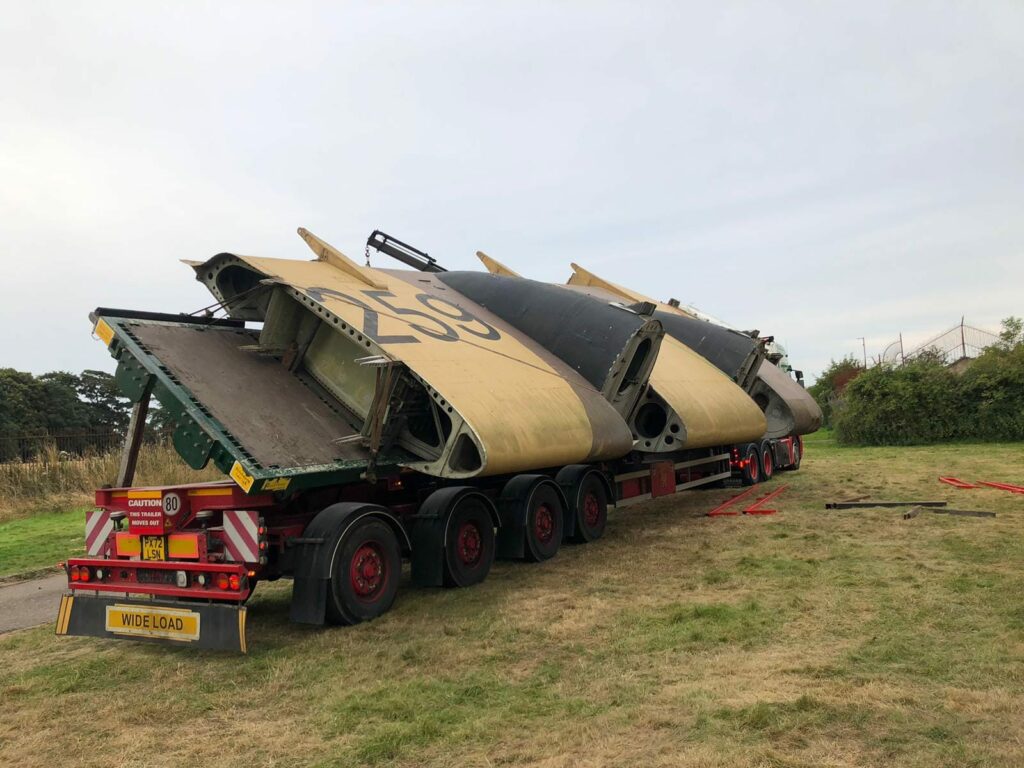 Unique Blackburn Beverley Arrives at Solway Aviation Museum 16 Beverley wing Solway Aviation Museum