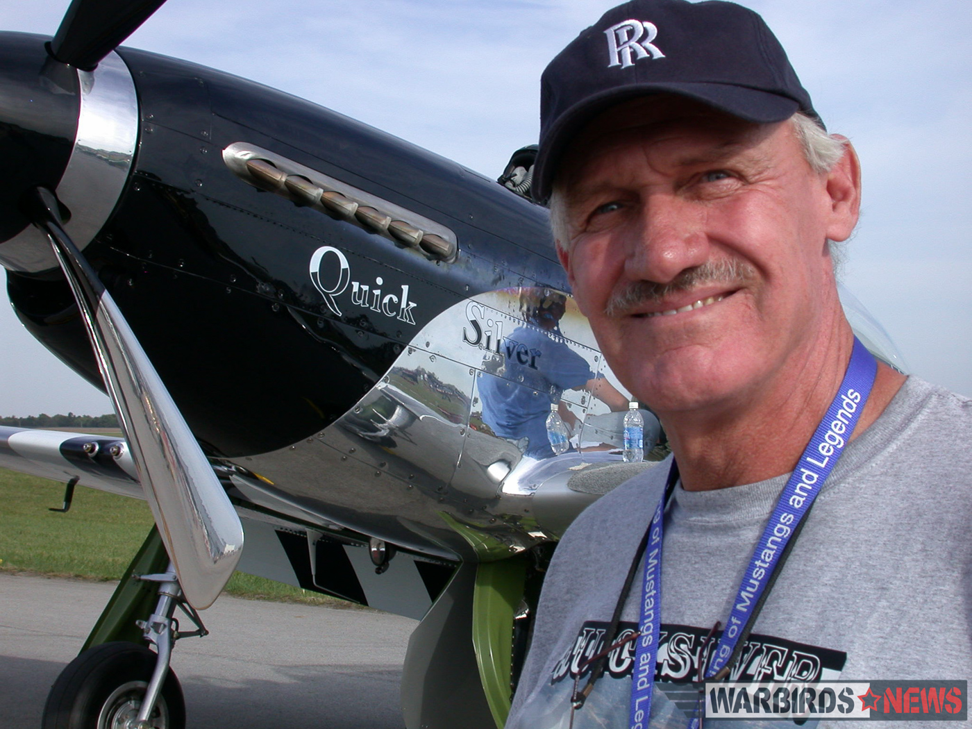 POOR LITTLE LAMBS - The Corsairs of Baa Baa Blacksheep 61 Bill Yoak at the Gathering of Mustangs and Legends in 2007. (photo by Jerry O'Neill)