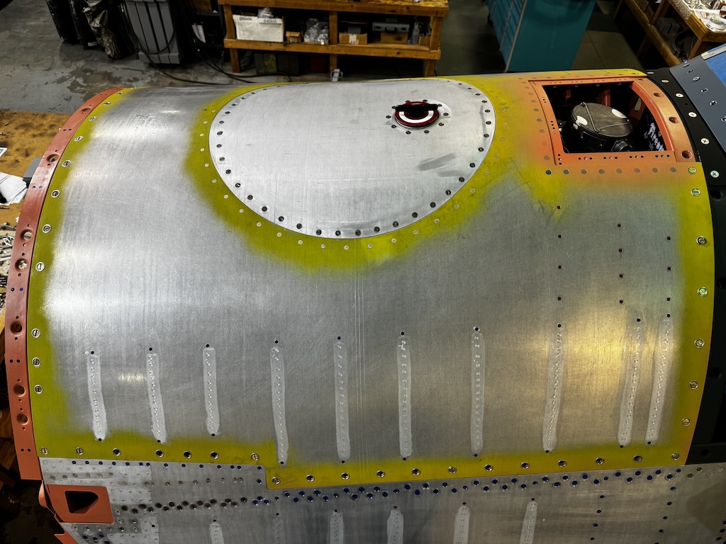 Vultures Row Aviation’s F4U Corsair Restorations Update 13 Birdcage Corsair Fuel Tank