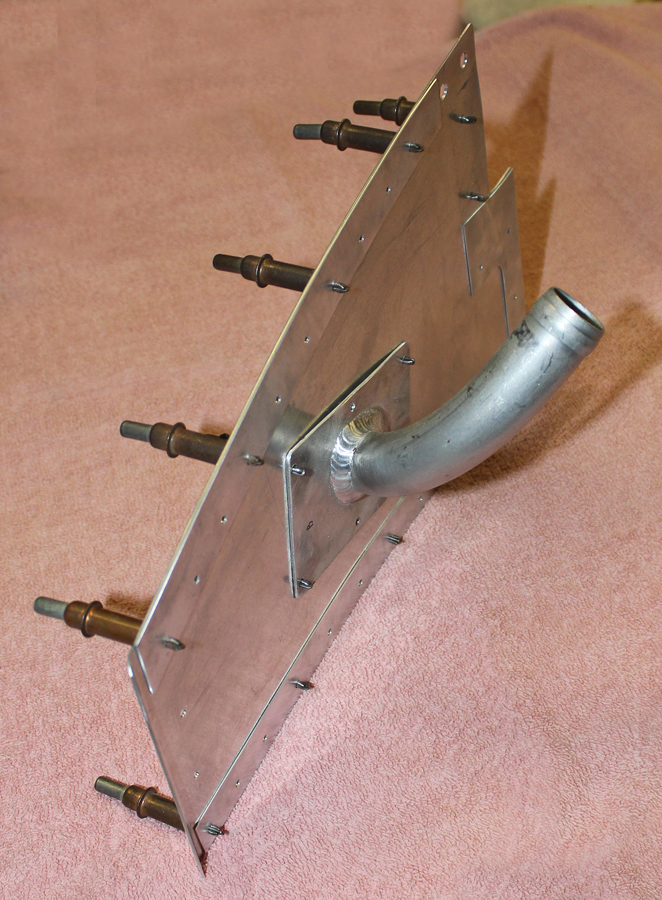 XP-82 Twin Mustang - February 2016 - Restoration Update 13 One of the ram-air blast tubes going into position on the cowling skins. (photo via Tom Reilly)