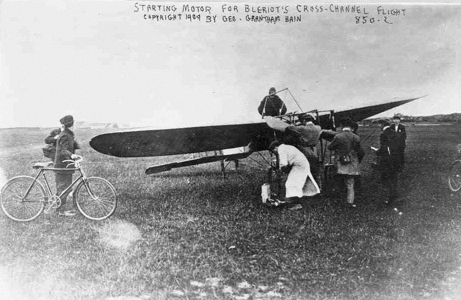Today in Aviation History: First Flight Across the English Channel by Louis Blériot 14 Bleriot pre takeoff 25 July 1909