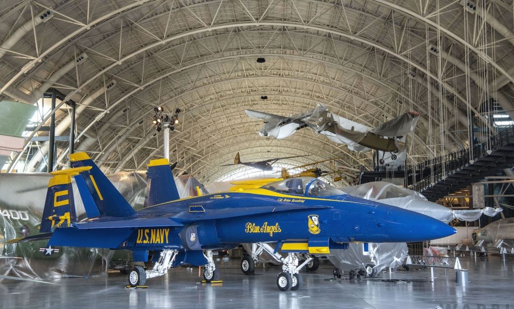 Smithsonian's Udvar-Hazy Center Reopening on May 5th, 2021 11 Blue Angels F 18 Hornet