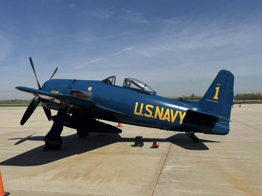 Blue Angels F8F-2 Bearcat Heads For Europe 10 Blue Angels F8F 2 Bearcat Heads For Europe