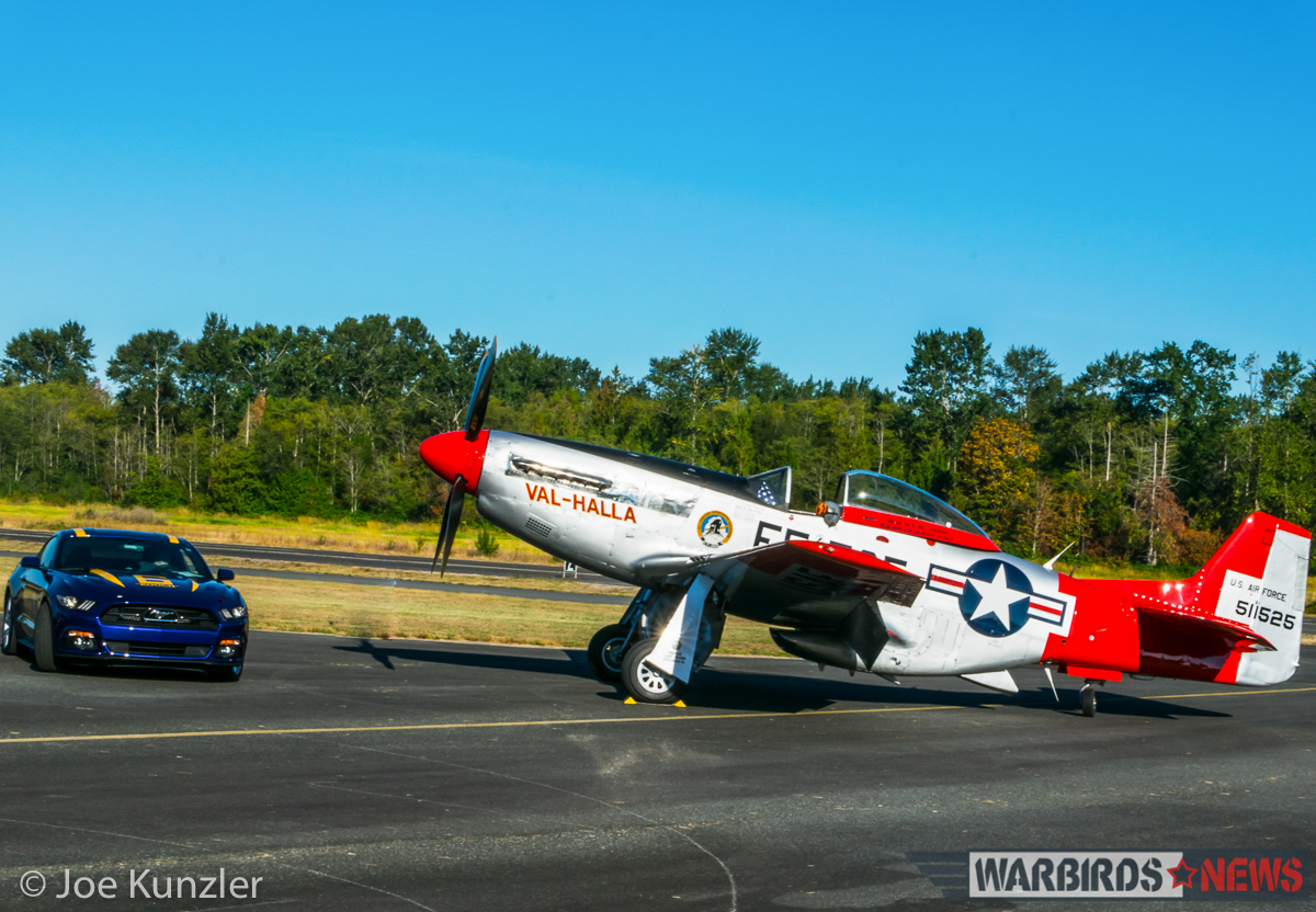 Props & Ponies at the Heritage Flight Museum - Air Show Report 12 Blue Angels Ford Mustang & Val-Halla. (photo by Joe Kunzler)