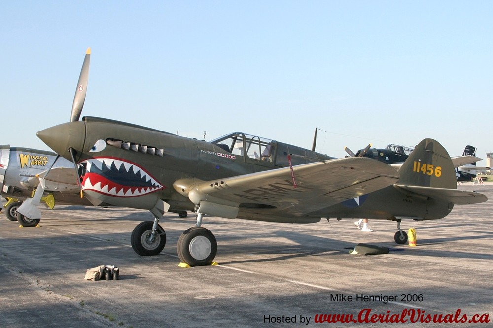 A Stroke of Marketing Genius: Local Businesses, Vintage Aircraft, And Their Unusual Association 27 Bob Baranaskas P 40 Warhawk