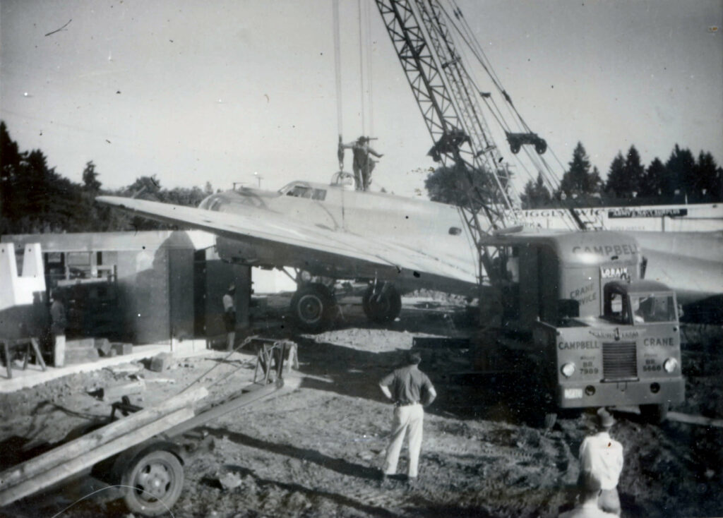 A Stroke of Marketing Genius: Local Businesses, Vintage Aircraft, And Their Unusual Association 15 Boeing B 17G Flying Fortress Laey Lady 44 85790 Put on gas station