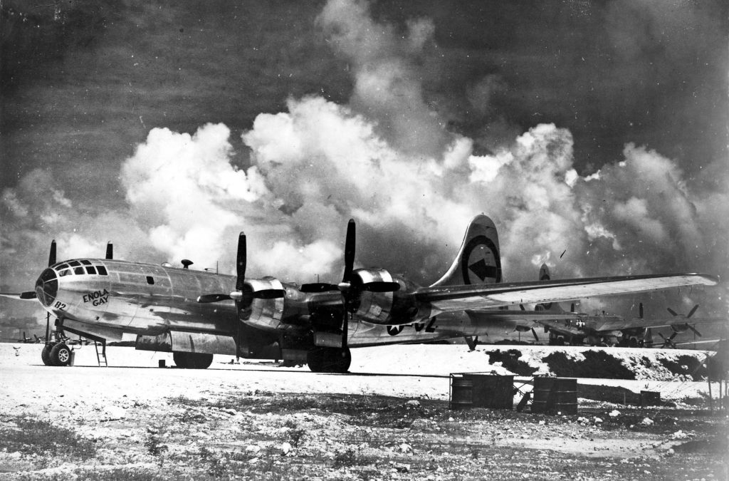 Tinian’s Historic WWII Airfield Undergoing Major Reconstruction 15 Boeing B 29 Enola Gay on Tinian in the Marianas Islands. U.S. Air Force photo