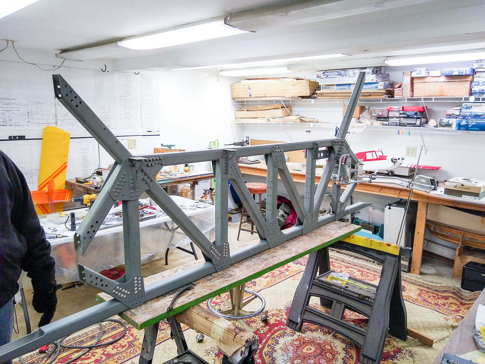 B-17E “Desert Rat” - June 2020 Restoration Update 15 Bomb bay cat walk truss 1