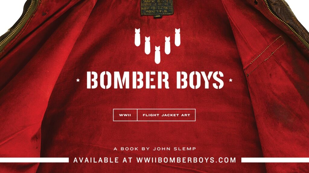 Stories Unfold in New Book About Flight Jacket Art of World War II 12 Bomber Boys Ad