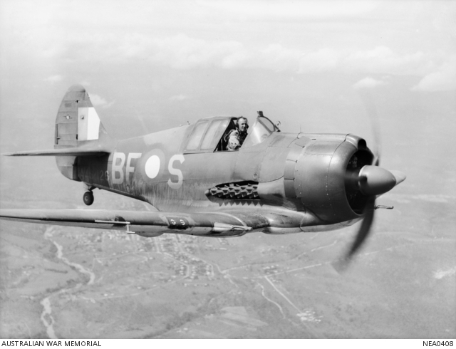 All Boomerangs Come Back: An Australian Fighter's Gradual Return 12 Mareeba, Qld. 1944-03-15. "White Feller's Boomerang" in flight. An Australian-built CAC Boomerang fighter aircraft coded BF-S (serial no. A46-126) nicknamed "Sinbad II" of No. 5 (Tactical Reconnaissance) Squadron RAAF, piloted by 402769 Flight Lieutenant A. W. B. Clare of Newcastle, NSW. (photo via wikipedia)