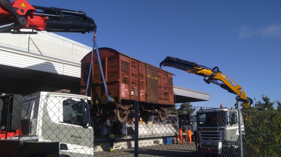 Historic WWII-Era German Box Car Arrives in Georgia for Future Exhibit at National Museum of the Mighty Eighth Air Force 10 Box Car 02 Switzerland
