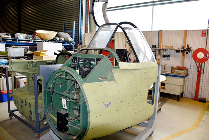 Bristol Beaufighter Hercules Engine Restoration Update - June 2022 10 Bristol Beaufighter Mk 1f Ex X7688 RAF nose cockpit restoration