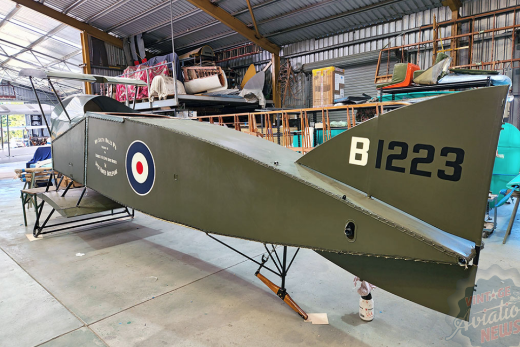 Replica Bristol F.2B Coming Together at Hunter Fighter Collection 13 Bristol Fighter F2B replica awaiting completion of tail