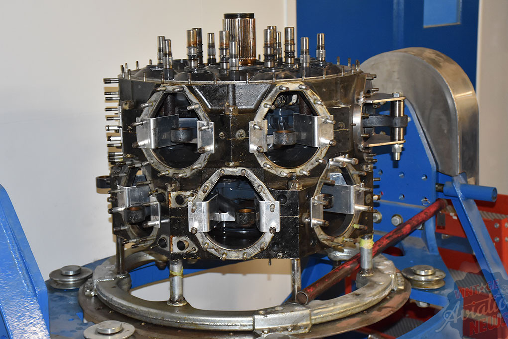 Bristol Beaufighter Hercules Engine Restoration Update - June 2022 11 Bristol Hercules core in engine stand components secured prior to separation