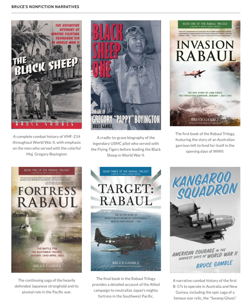 Black Sheep Chronicles, Part 2: Corsairs and Swashbucklers! 10 Bruce Gamble Books