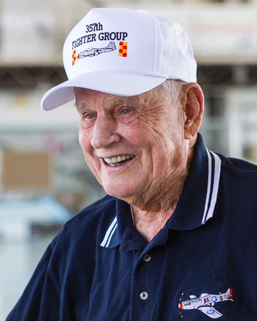 Bud Anderson Salute, P-51 Reunion at EAA AirVenture Oshkosh 2019 10 Bud Anderson Photo by Jay Beckman