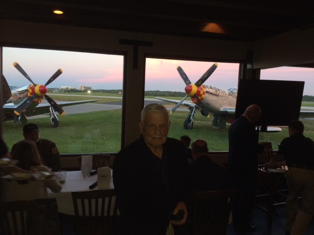 Thousands Enjoy Atlanta Warbird Weekend at Dekalb-Peachtree Airport 11 Bud Anderson was the guest of honor at the 'Dinnners With Aces" organized at the 57th Fighter Group Restaurant owned by GA Aviation HAll of Fame Patt Epps.