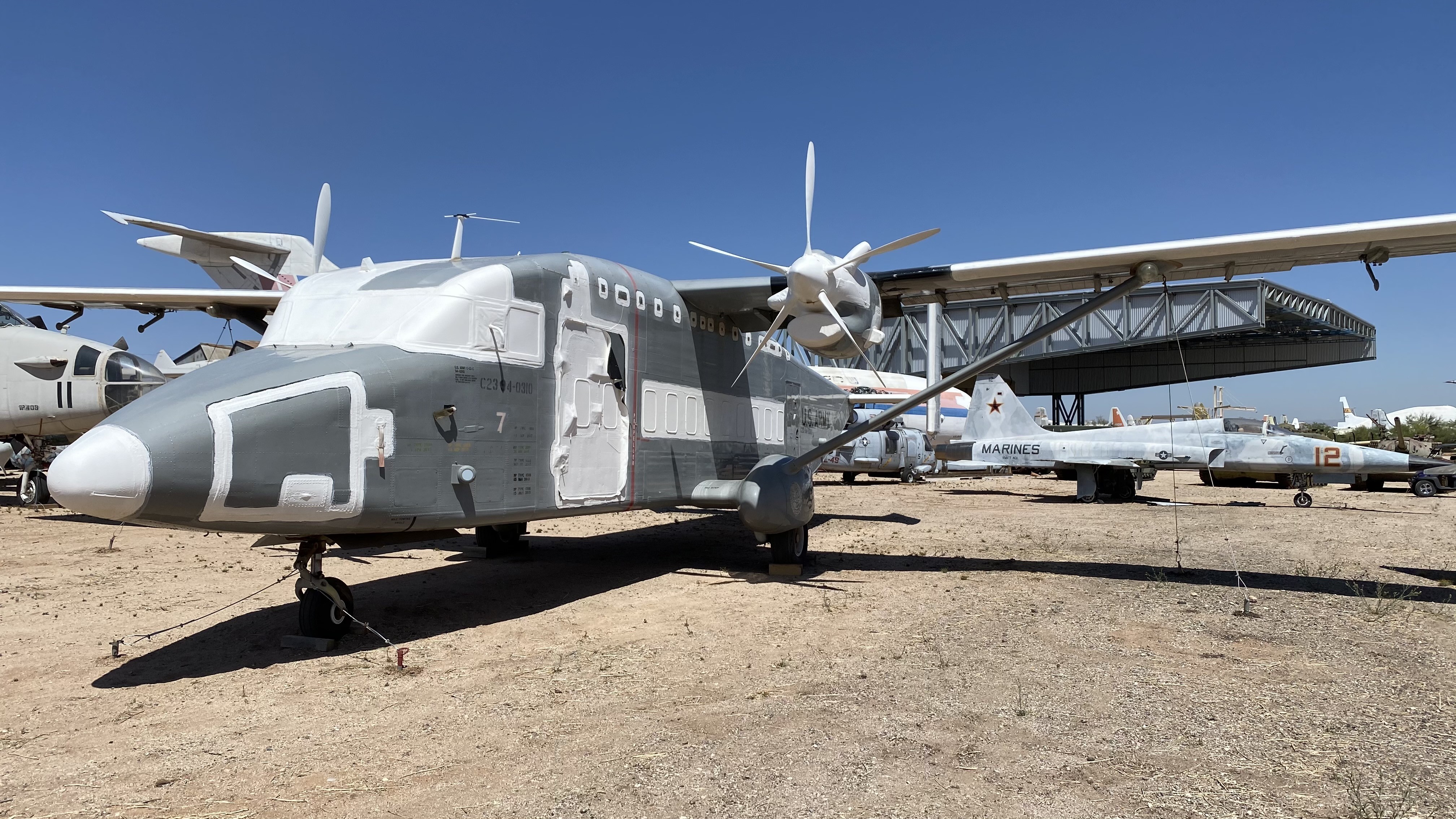 Pima Air Museum Adds F-5E Tiger II and C-23B+ Sherpa 12 C 23 F 5E