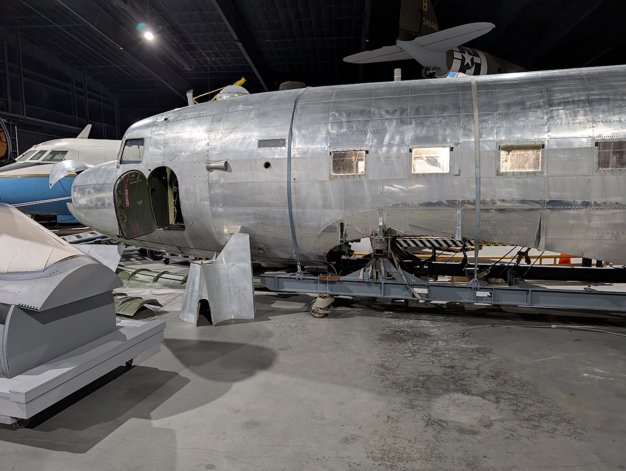 D-Day Survivor: A Combat Veteran Douglas C-47 Begins Restoration at the Robins AFB's Museum of Aviation 11 C 47 43 15200 2