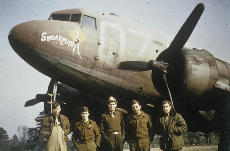 Artist Gary Velasco Supports D-Day Squadron With Custom Nose Art Panels 11 C 47 Skytrain nicknamed Sugar Puss