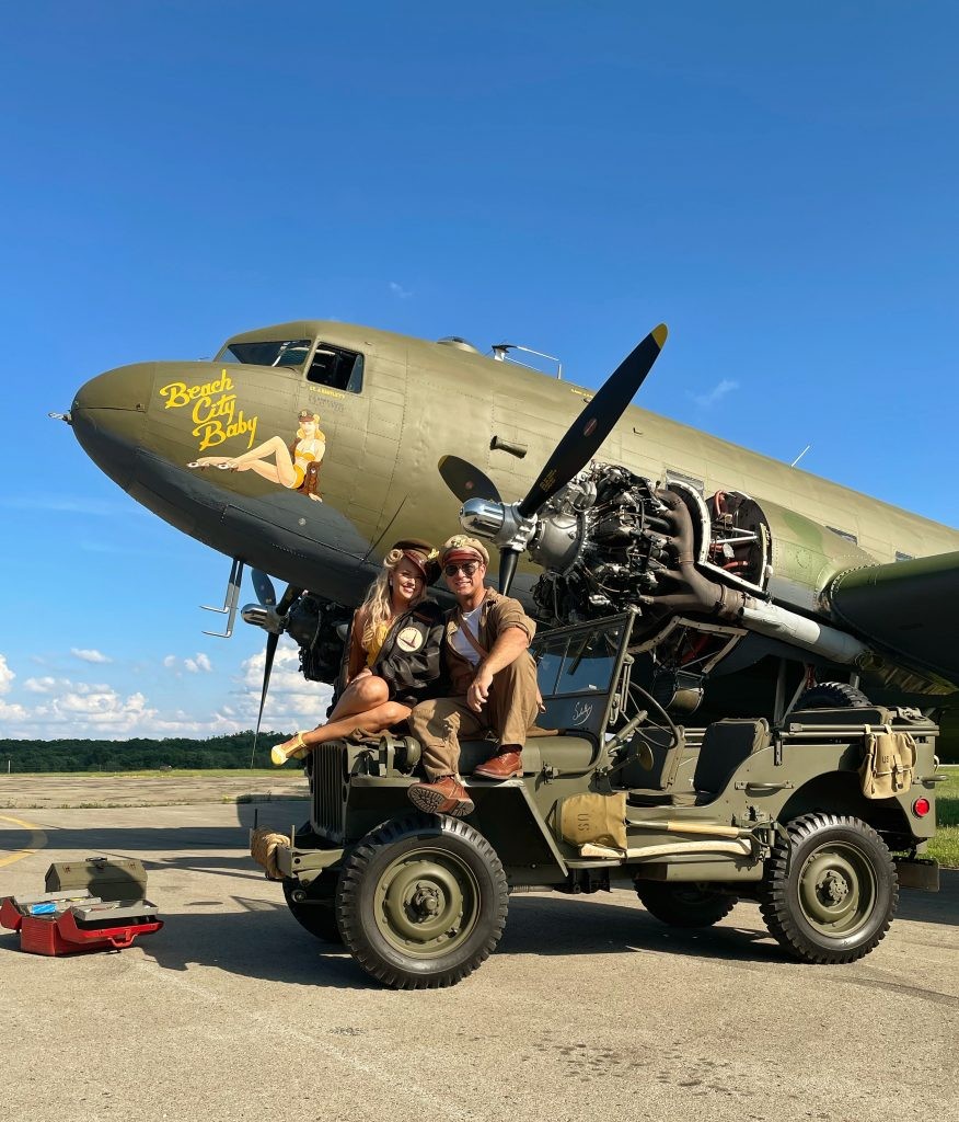 F-16 Flyover and Beach City Baby Highlight The Aviation Museum’s 27th Annual AirFest 11 C 53 Beach City Baby Receives Nose Art 7