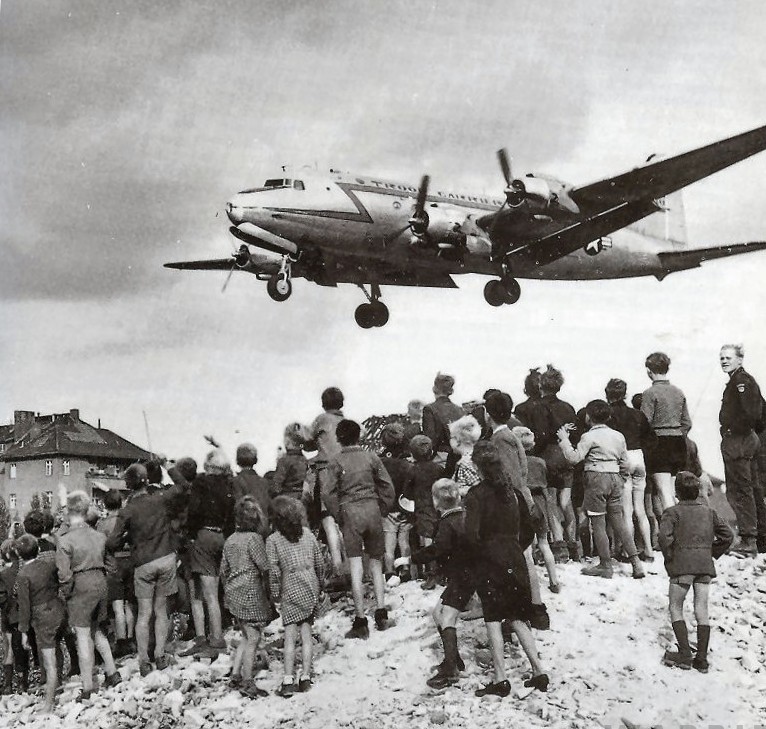 June 26, 1948 - The First Day of The Berlin Airlift 10 C 54landingattemplehof 2