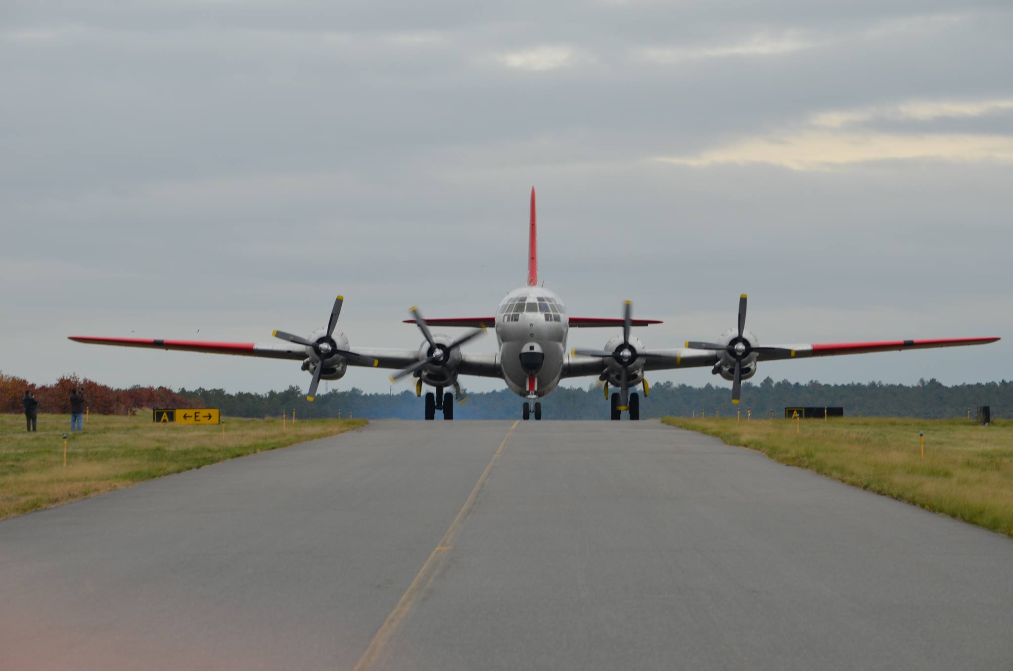 EXODUS: Getting Boeing C-97G 'Angel of Deliverance' Out of New York! 13 The C-97 right after landing Amy L. Boyd