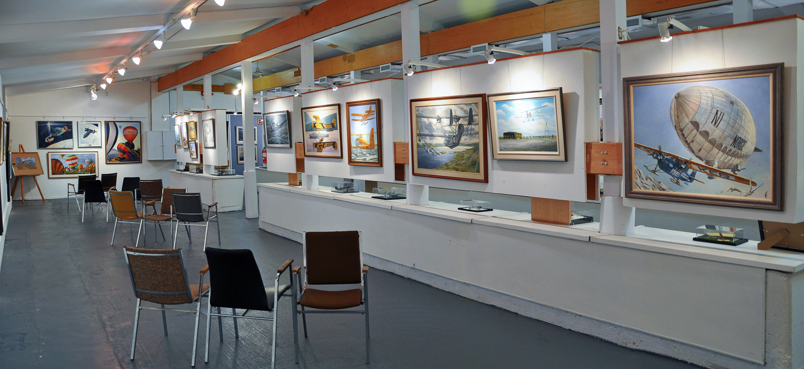 The Canadian Aviation Heritage Centre in Montreal, Quebec 22 One of the galleries featuring some of the museum's marvelous collection of aviation art. (photo Robert St.Pierre)