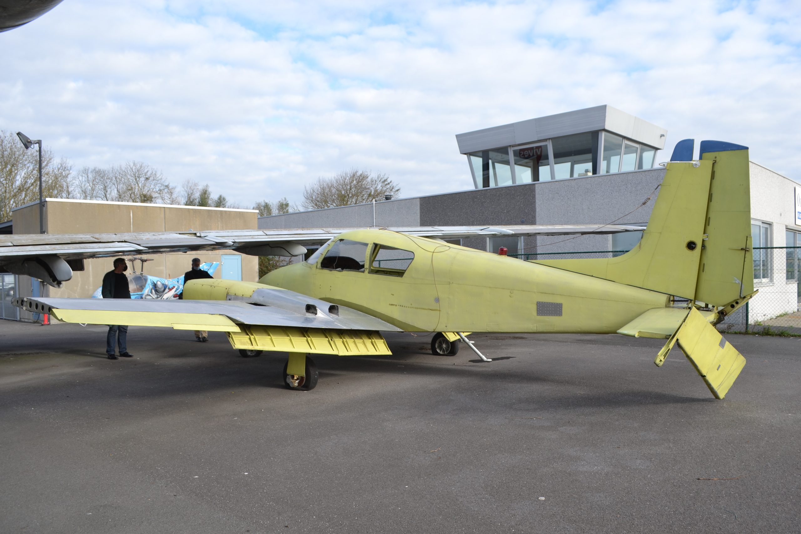 Historic Belgian Cessna 310 Under Restoration by Preservation Group 11 C310B OO SEI Oostende 10 2020 scaled